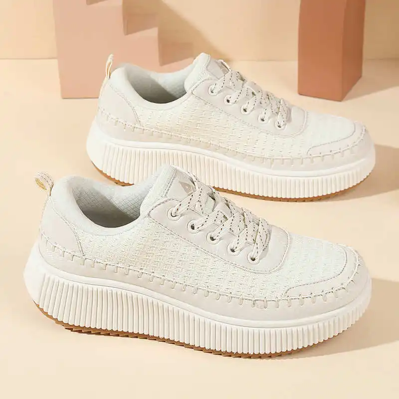 Outdoor Sport Name - Bruine schoenen Dames Flats Herfstlaarzen Sneakers