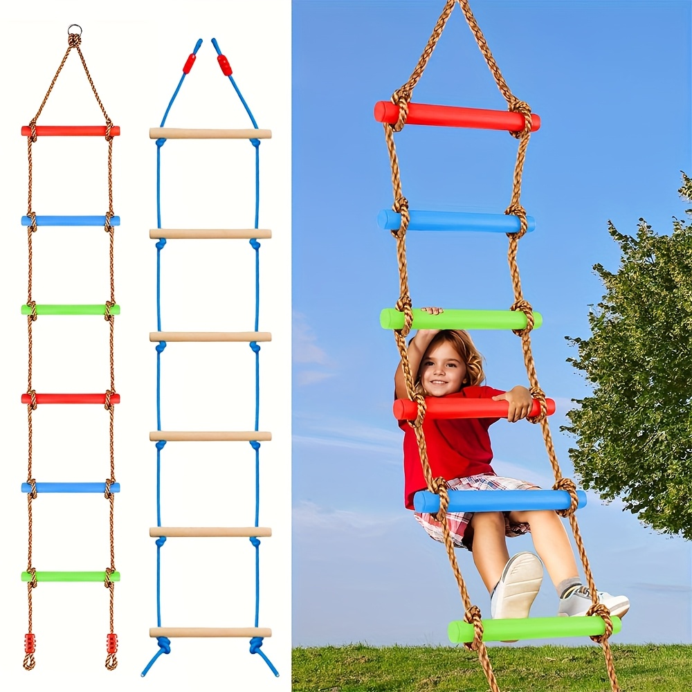 Outdoor Sport Climbing Gear - 1pc Kleurrijke kinderklimladder Schommel Duurzaam PE